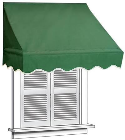 Fibre Green Awning for Window, Design Type : Customized