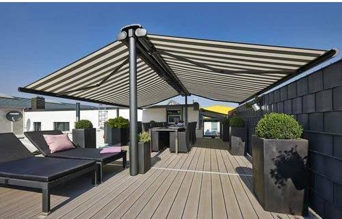 Canvas Modern Electric Roof Awning, Feature : Accuracy Durable, High Quality, High Tensile