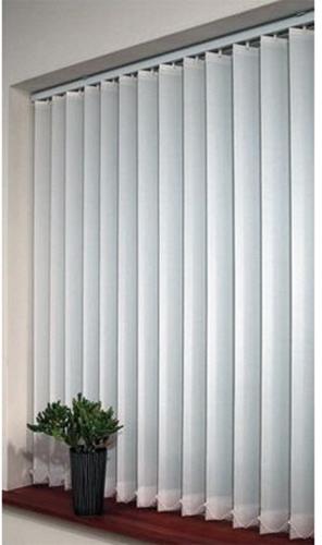 White PVC Vertical Window Blinds, Style : Plain