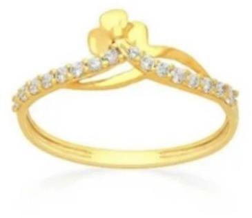 Gold 18k Ladies Fancy Diamond Ring, Gender : Women's