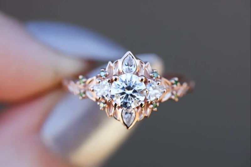 Ladies Fancy Diamond Solitaire Ring, Gender : Women's