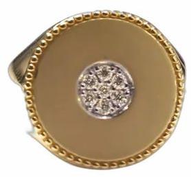 Mens Gold 14K Natural Diamond Ring, Gender : Men's