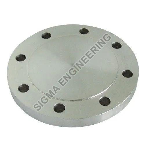Silver Round Polished Stainless Steel Blind Flange, for Industry Use, Packaging Type : Carton