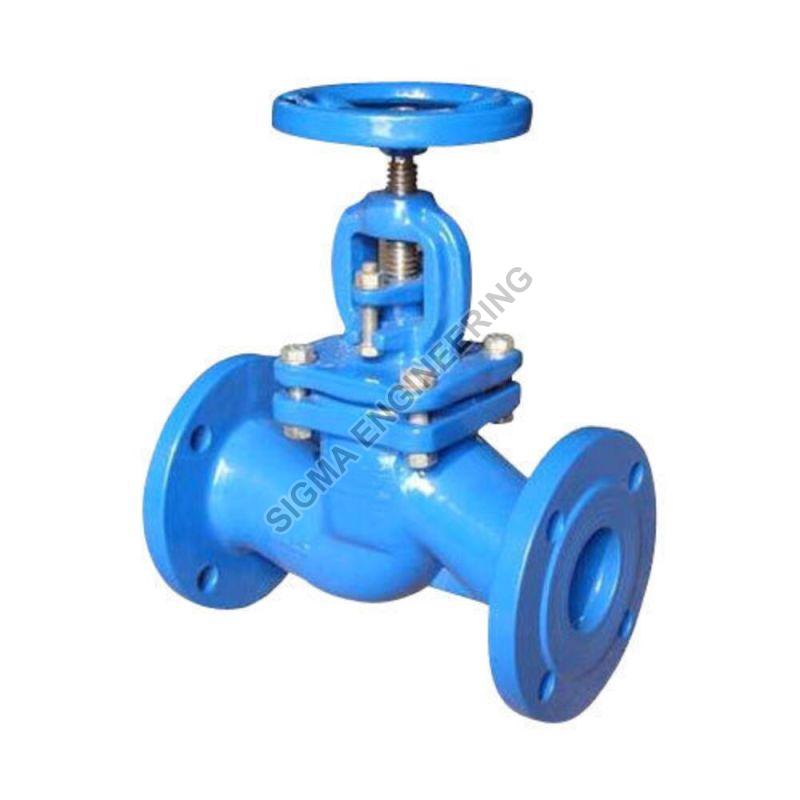 Blue Automatic Polished Cast Iron Globe Valve, Packaging Type : Paper Box