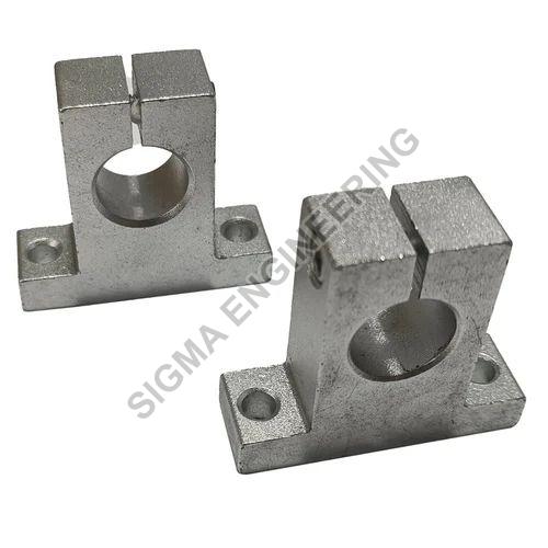 Metalic Silver Cast Iron Shaft Support, for Automotive Use, Feature : Fine Finishing