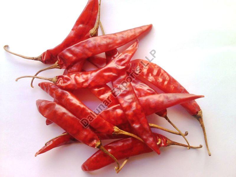 Natural Teja Dry Red Chilli, for Spices, Grade Standard : Food Grade