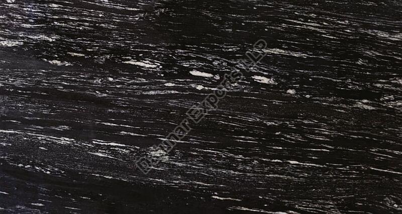 Dalunar Polished Titanium Black Granite Slab, for Flooring