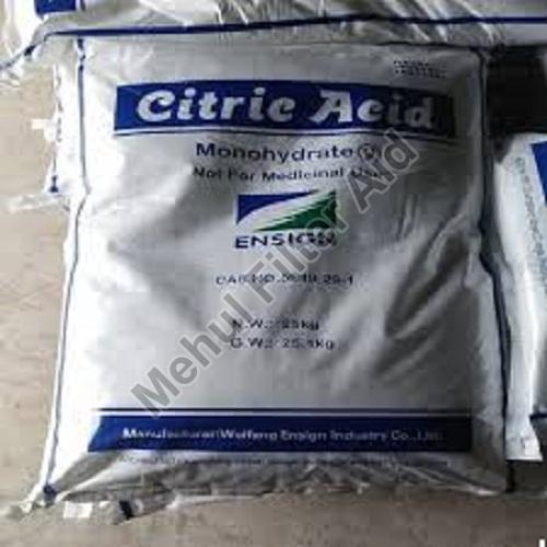 C6H8O7.H2O Citric Acid Monohydrate Powder, Packaging Type : HDPE Bag