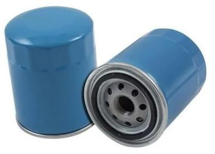 Blue Round Polished Metal Forklift Oil Filter