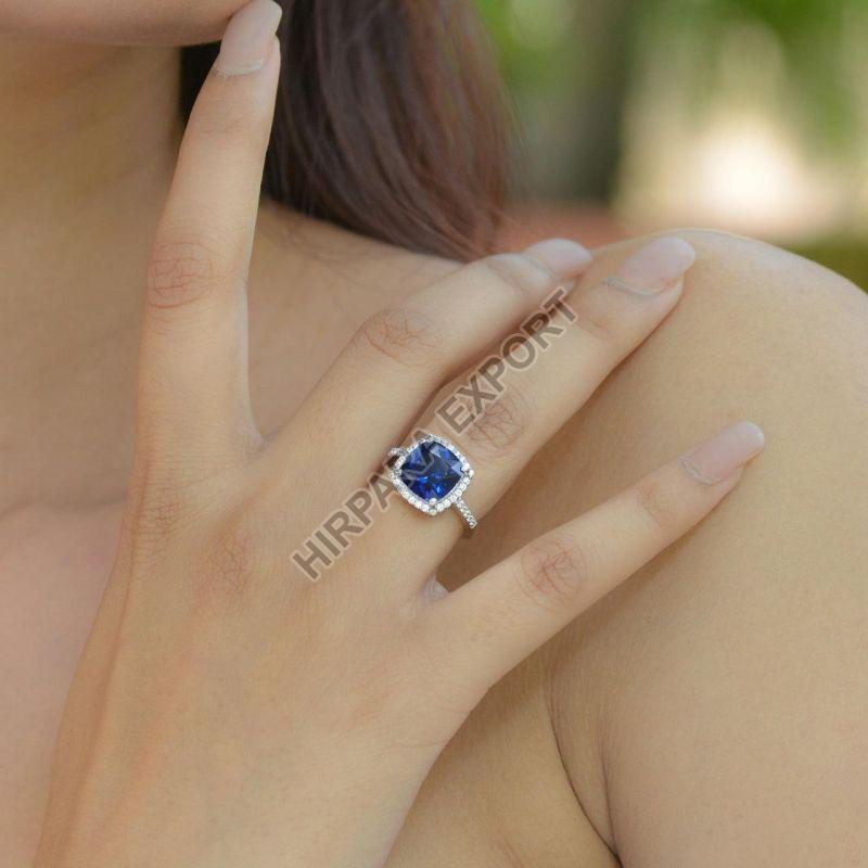 Blue Diamond Ring, Gender : Female