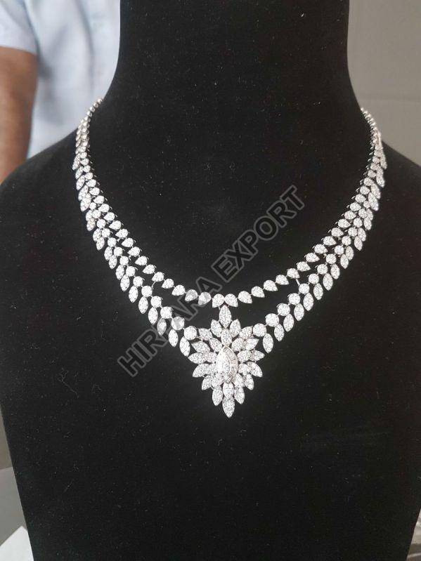 Elegant Real Diamond Necklace, Gender : Female