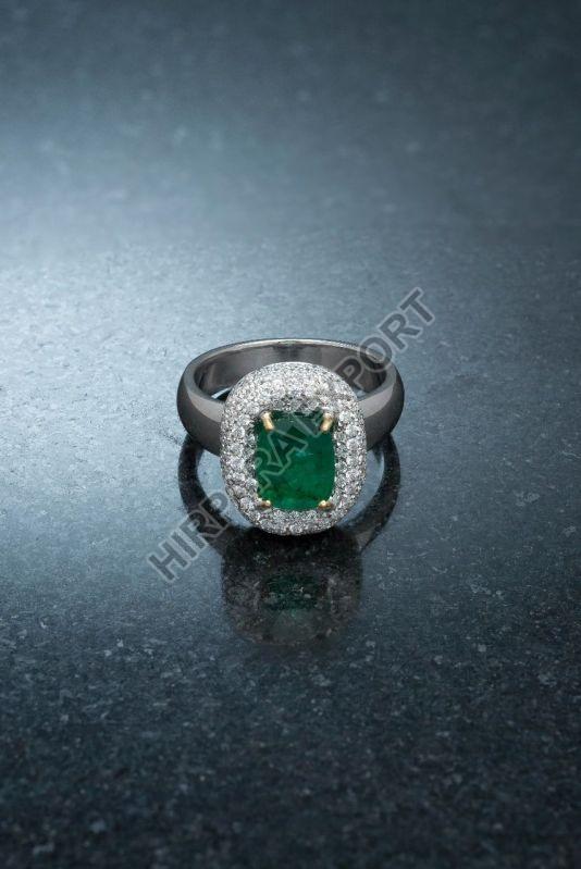 Green Diamond Ring