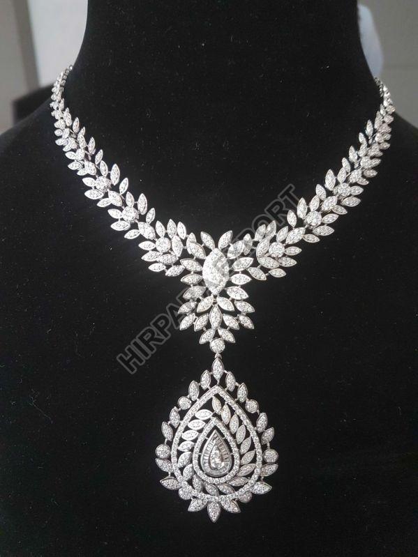 Party Wear Diamond Necklace, Gender : Female