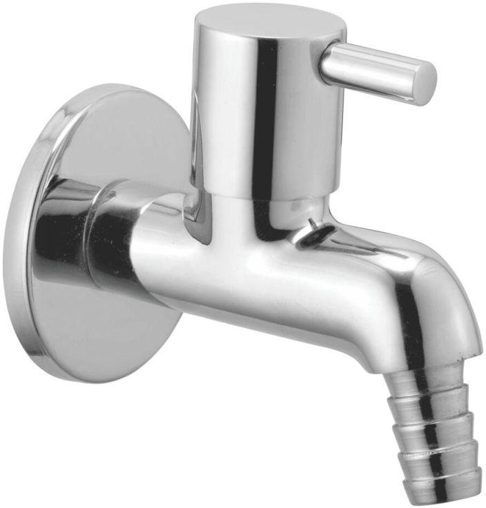 Silver Navkar Brass Chrome FLT Nozzle Bib Cock, for Kitchen, Bathroom, Handle Type : Single