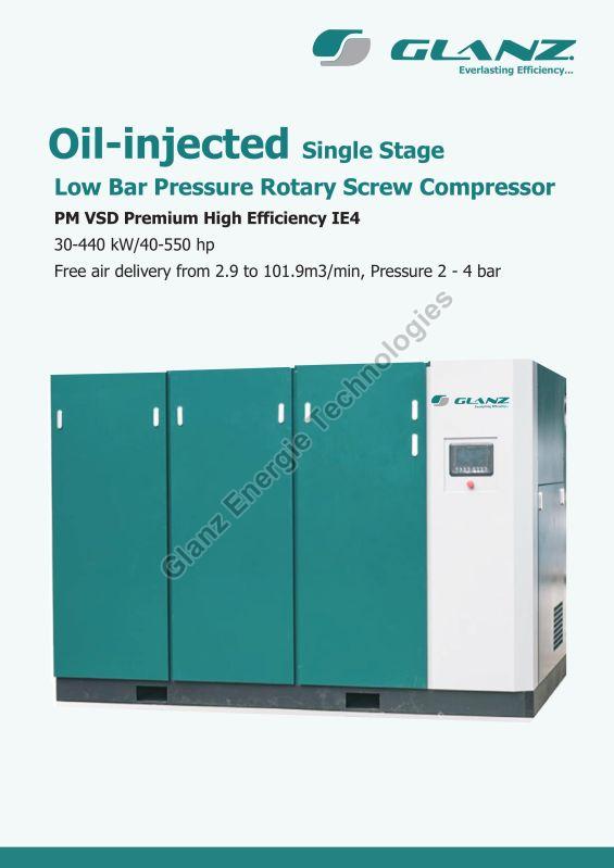 Single Stage Oil Injected Low Pressure Air Compressor