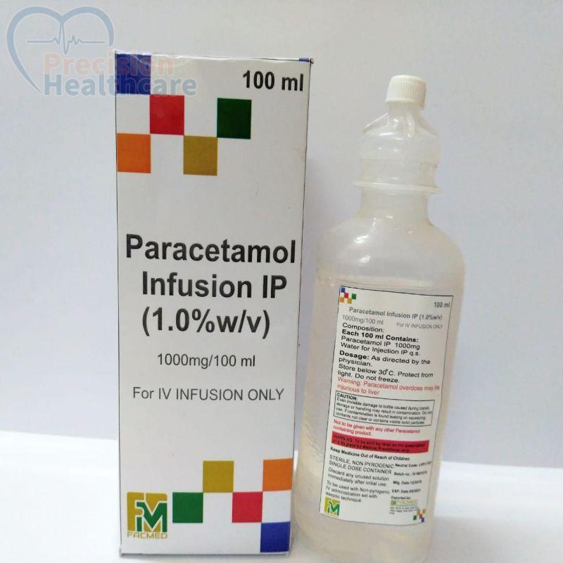 Paracetamol Infusion, Packaging Size : 100 ml
