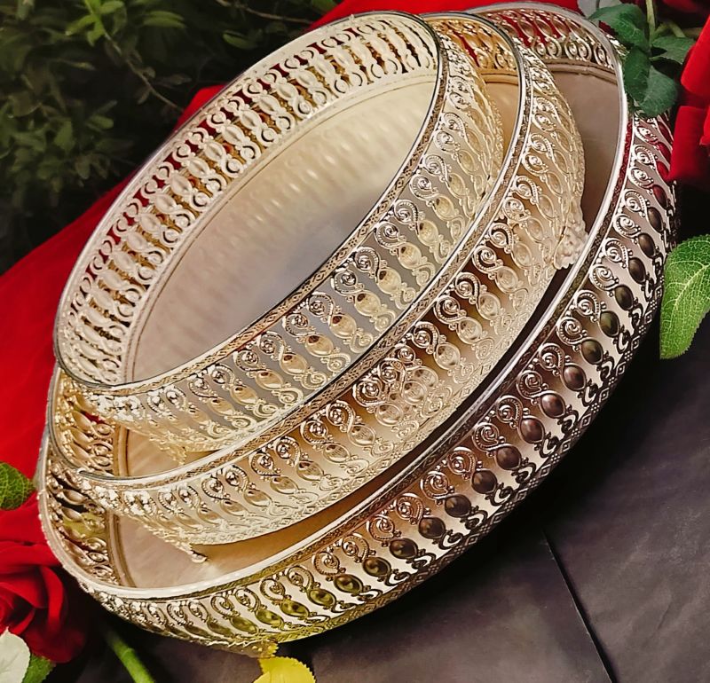 German Silver Tray Set