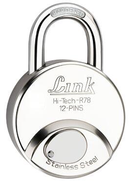 Silver Link Hi-Tech Square 78mm Pad Lock, for Almirah, Door, Drawer
