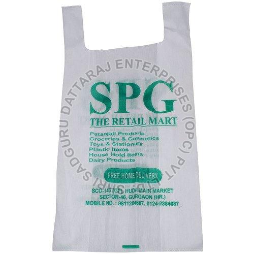 Printed U Cut Non Woven Bag, for Shopping, Feature : Recyclable, Eco Friendly, Easy To Carry, Biodegradable