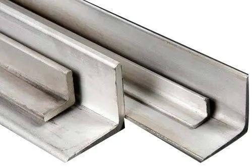 Silver Polished Stainless Steel Angle, for Industrial, Feature : Corrosion Proof, High Strength