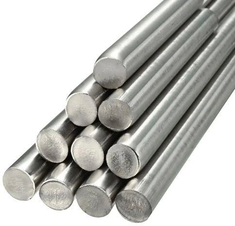 Silver Polished Stainless Steel Round Bar, for Industrial, Feature : Corrosion Proof, High Strength