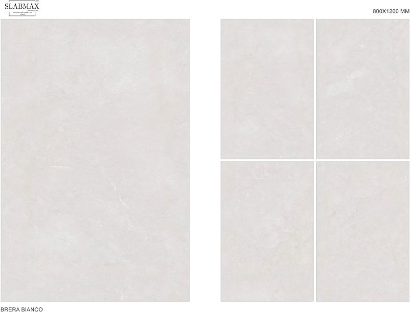 Grey Rectangular Brera Bianco Matt Surface Vitrified Tiles, Size : 80X120cm