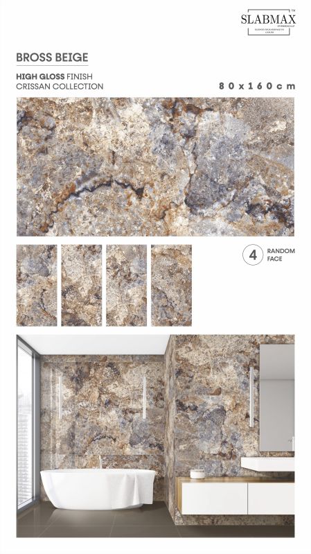 Bross Beige High Gloss Crissan Collection Vitrified Tiles