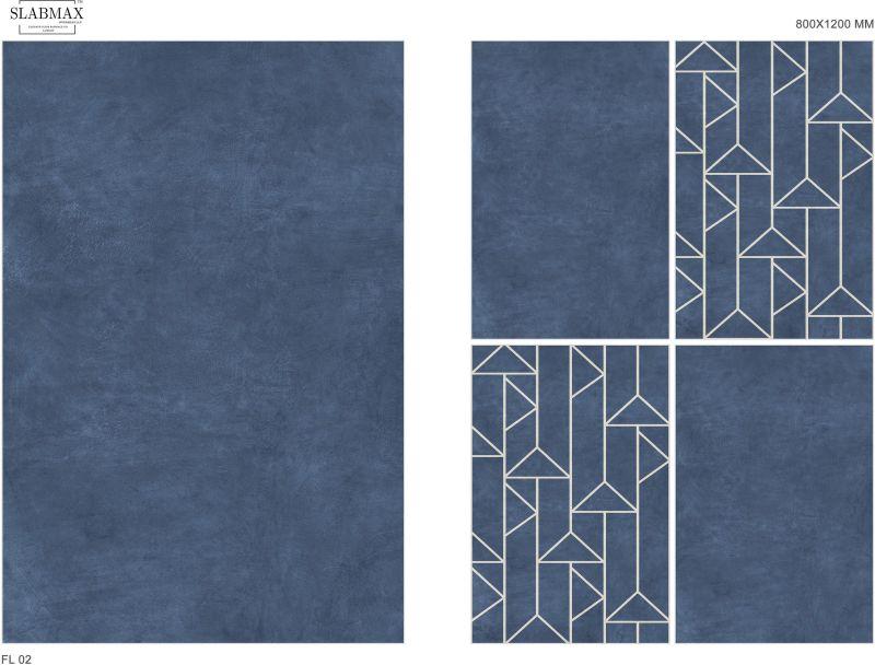 Navy Blue Rectangular FL02 Matt Surface Vitrified Tiles, for Flooring, Size : 80X120cm