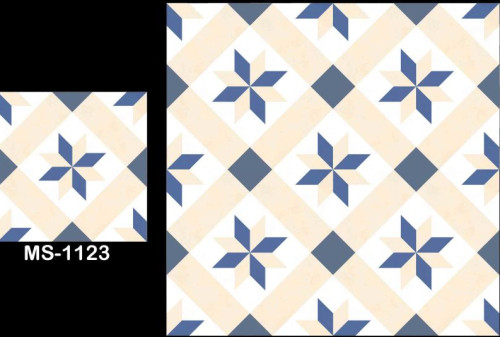 Ms-1123 Satin Matt Porcelain Tiles, For Interior, Exterior, Elevation, Bathroom, Shape : Square