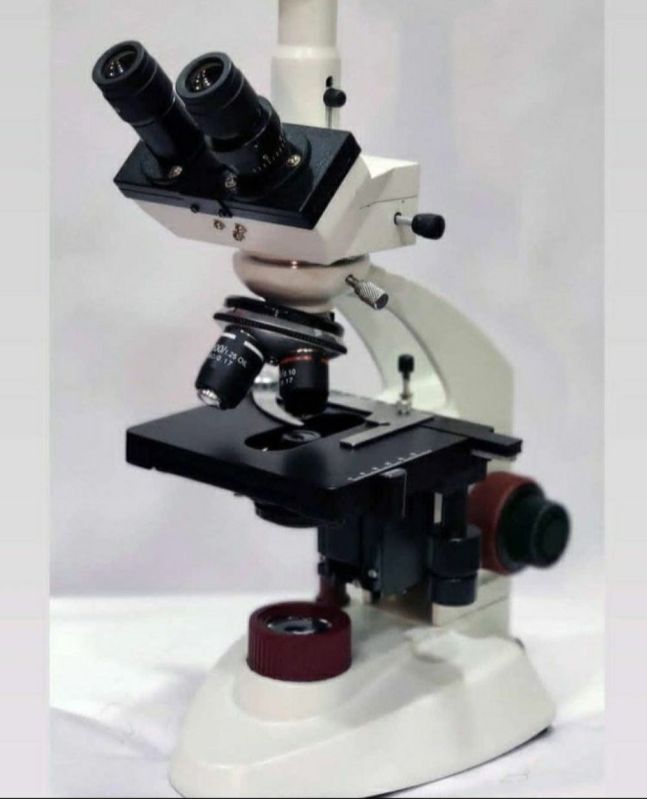 White Digi Education Trinocular Microscope