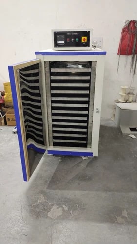 220V Polished Stainless Steel Digital 12 Tray Dryer, for Laboratory Industry, Power Source : Electric