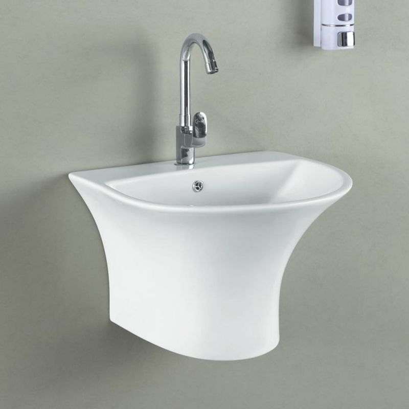 White Ceramic Wall Hung Wash Basin