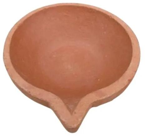 Plain Clay Diya