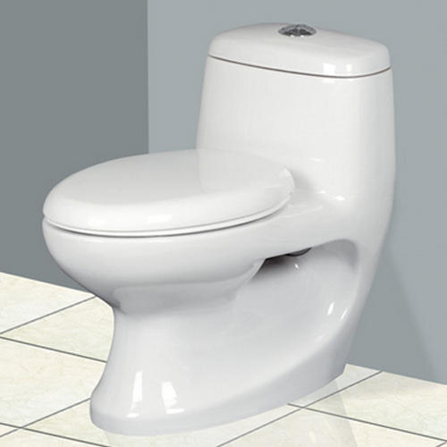 White Round One Piece Toilet Seat