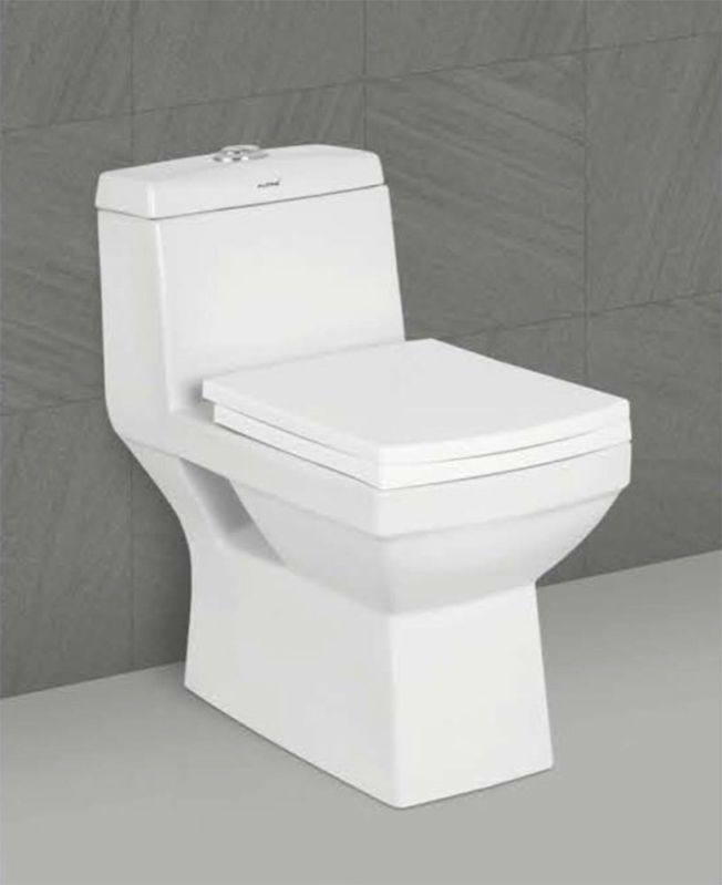 Square One Piece Toilet Seat