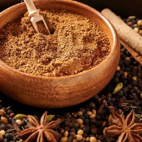 Dark Brown Raw Natural Rajwadi Garam Masala Powder, for Cooking, Grade Standard : Food Grade