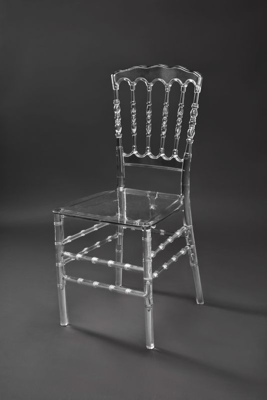 Gloss Polycarbonate Napoleon Chair, for Restaurant, Hotel, Banquet, Back Type : High Back