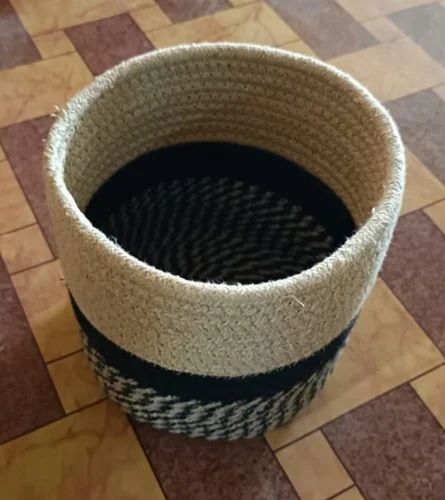 Uzer Round Plain 250gm Cotton Rope Planter Basket