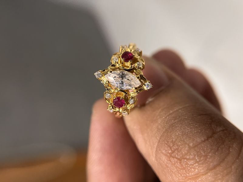 Nityadiamjewels 18kt diamond engagement ring, Gender : Women’s
