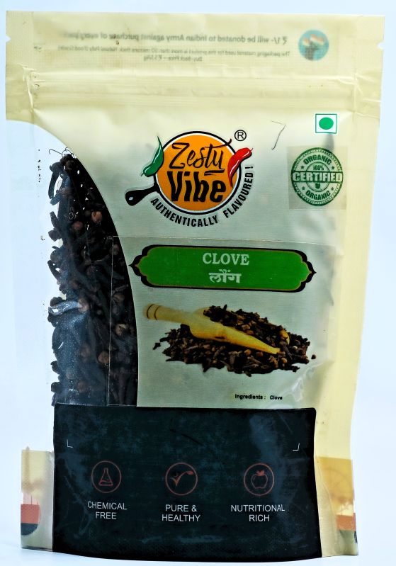Zesty Vibe organic clove, Packaging Type : Plastic Bag