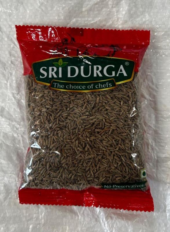 Brownish-yellow Sri Durga Foods Cumin Seeds (jilakara), Packaging Size : 50grm
