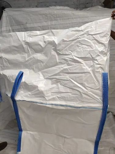 Plain Polypropylene (PP) 1 Ton Jumbo Bag, Handle Type : Loop Handles