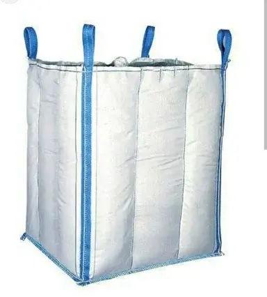 Off White Plain Fibc Fabric Baffle Bag, for Packaging, Storage Capacity : 500kg