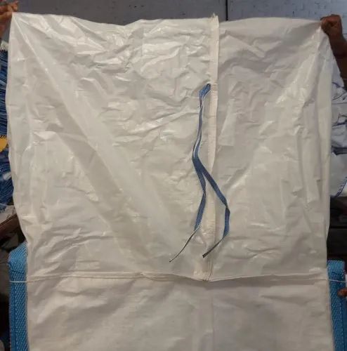 White Top Skirt Bottom Flat FIBC Bag, for Packaging, Storage Capacity : 1250kg