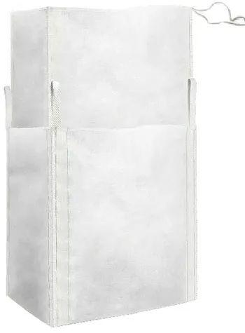 White Top Skirt Bottom Flat Jumbo Bag, for Packaging, Handle Type ...