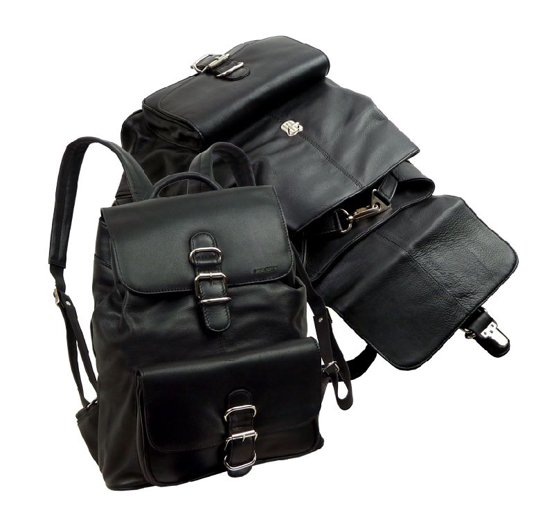 Leather Laptop Backpack