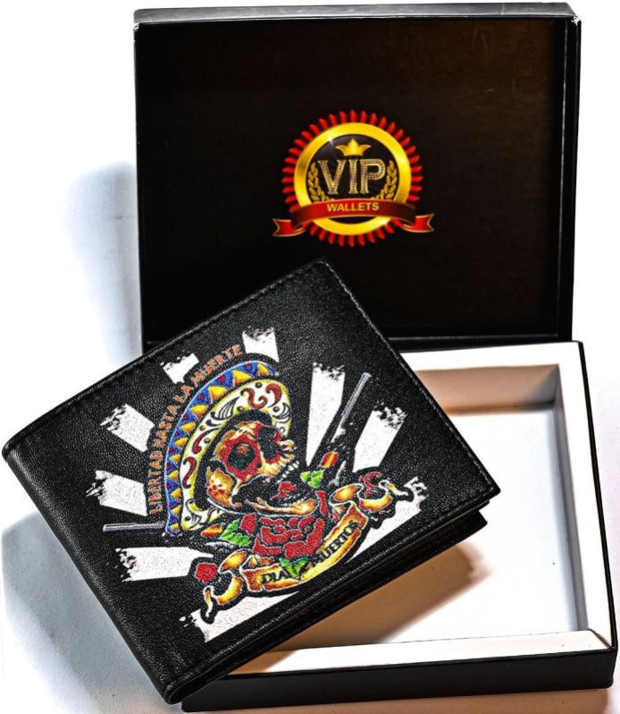 Mens Muerte Goat Nappa Leather Wallet