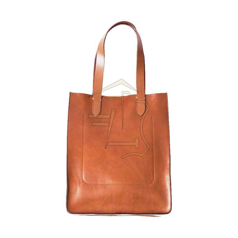 Plain Leather Shopping Bag, Gender : Men