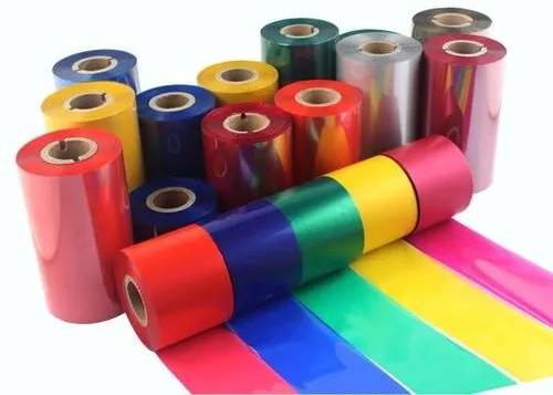 Plain Color TTR Ribbon, for Labeling Products, Technics : Machinemade