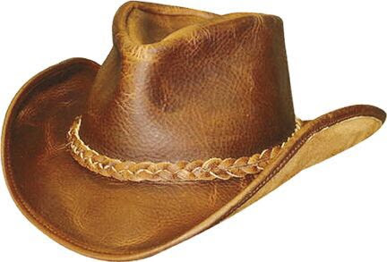 Multicolor Plain Cowboys Leather Hats, For Casual Wear, Horse Riding, Size : M